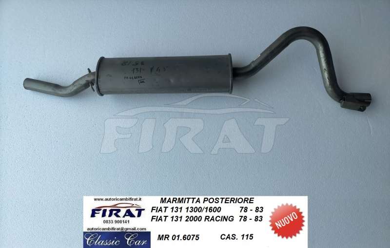 MARMITTA FIAT 131 1300/1600 - 2000 RACING POST. (01.6075)